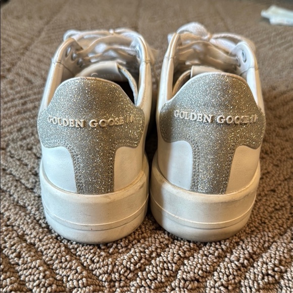 GOLDEN GOOSE pure star sneakers white sparkle authentic excellent condition 36 - Picture 5 of 9